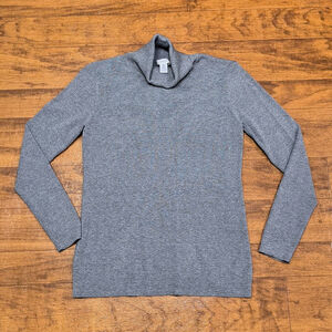 (0) Women's Chico's Gray Turtleneck